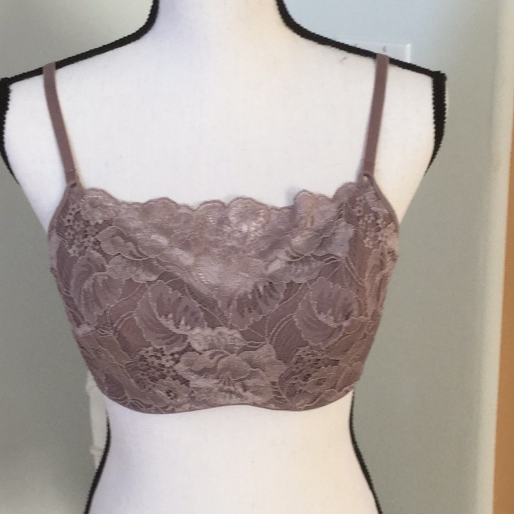 SOMA Lavender lace-covered bra. 36C